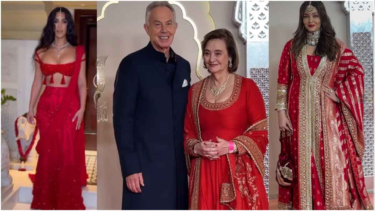 Anant-Radhika की शादी में सुर्ख लाल लिबास में दिखे ये सितारे, देखें किस पर कैसा लगा RED कलर?
