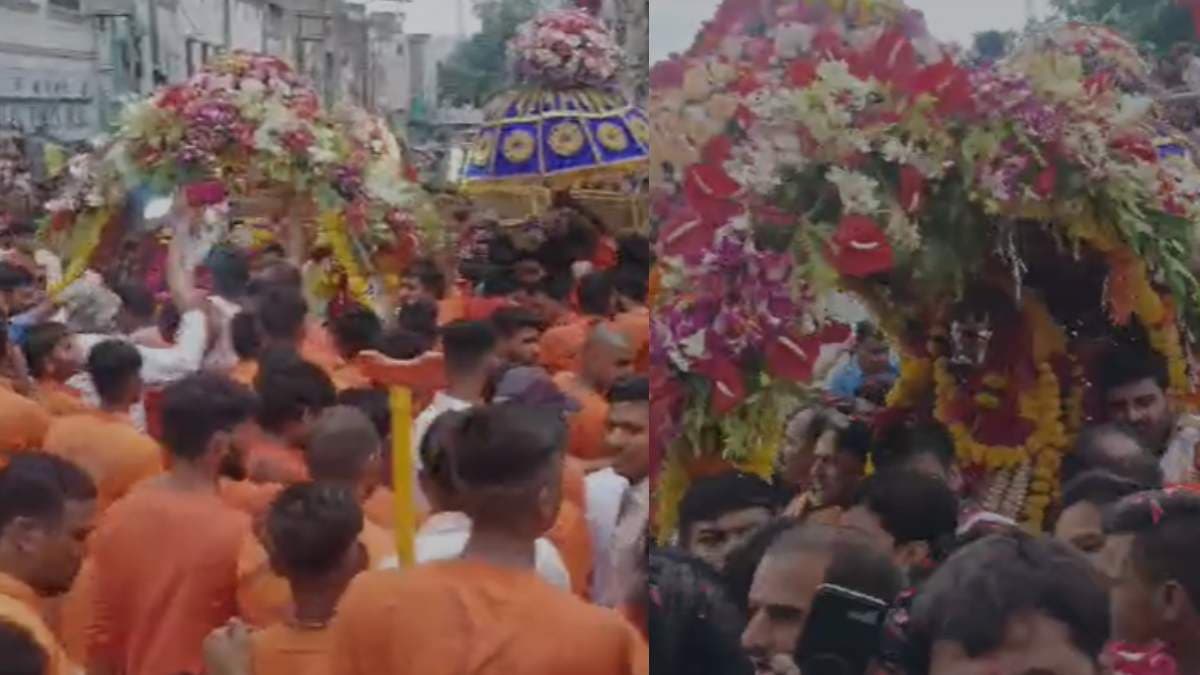 चांदी रथ पर निकले बाबा महाकाल, दर्शन को उमड़ी भक्तों की भीड़, देखें वीडियो