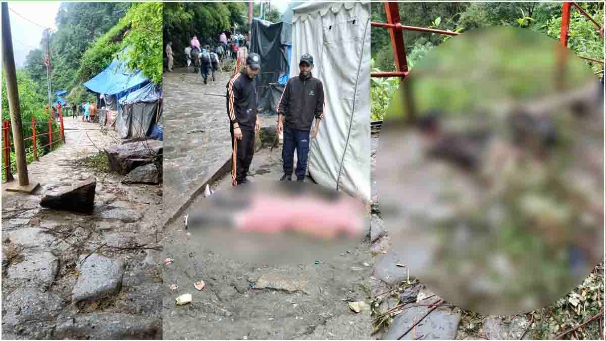 केदारनाथ में श्रद्धालु हादसे का शिकार; 3 युवकों की मौत, पहाड़ी से गिरे पत्थर