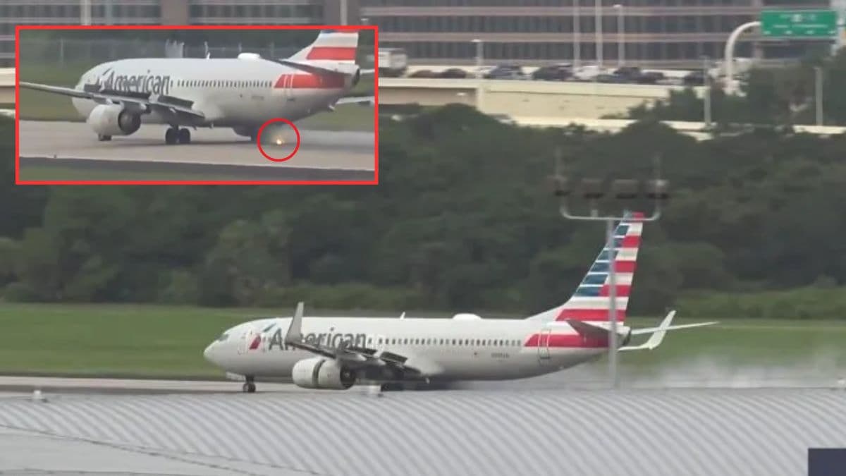 Flight Tyre Viral Video
