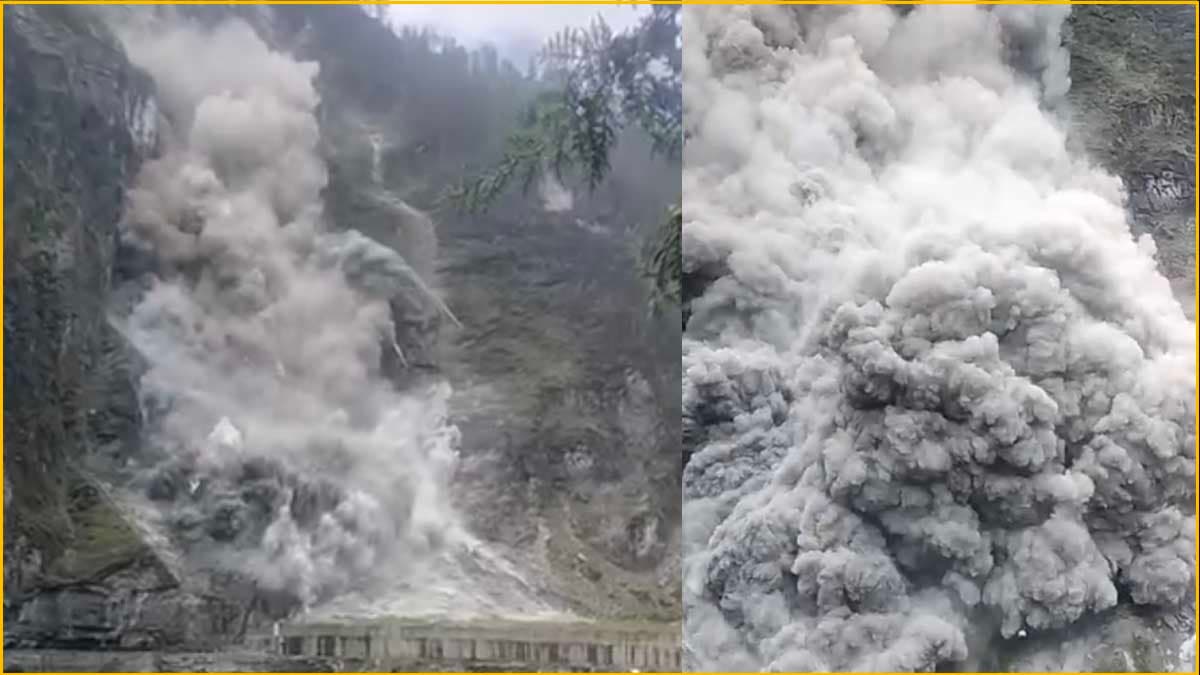 उत्तराखंड में भरभरा कर गिरा पहाड़, बाल-बाल बची श्रद्धालुओं की जान; बद्रीनाथ हाइवे भी बाधित