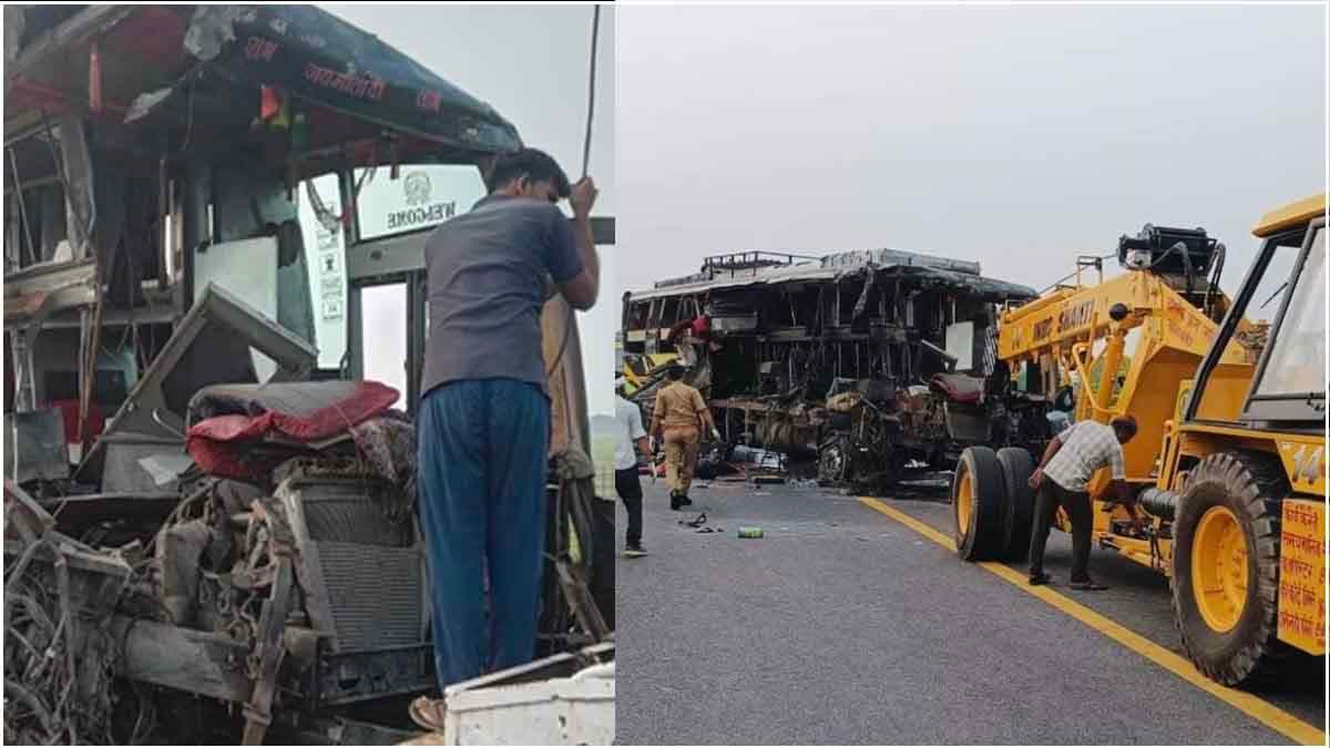 बस के उड़े परखच्चे, हर तरफ बिखरीं लाशें; उन्नाव से सामने आया हादसे का भयानक मंजर