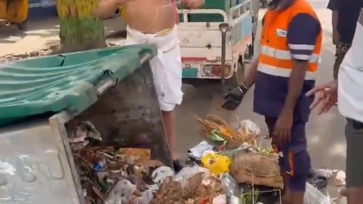 diamond necklace in the trash