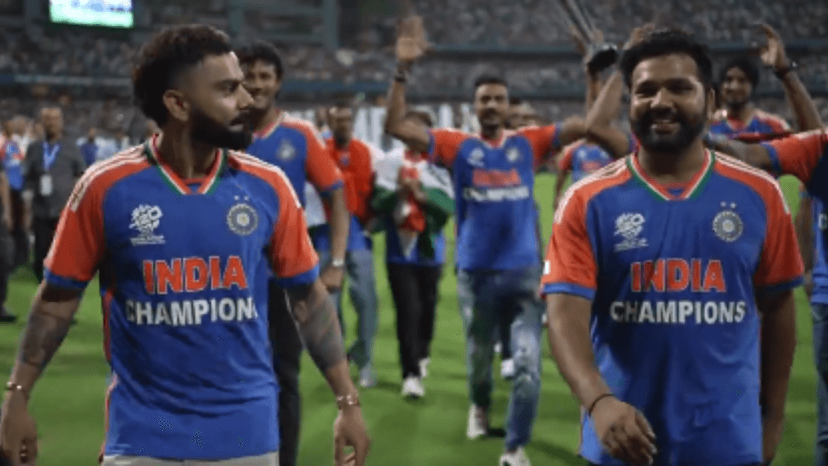 वानखेड़े में जमकर झूमे विराट-रोहित, ढोल की ताल पर दिखाया देसी अंदाज; देखें Video