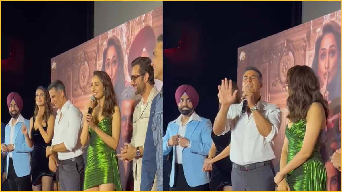 Akshay Kumar ने चुराया Pragya Jaiswal का फोन! Khel Khel Mein में कर दिया प्रैंक