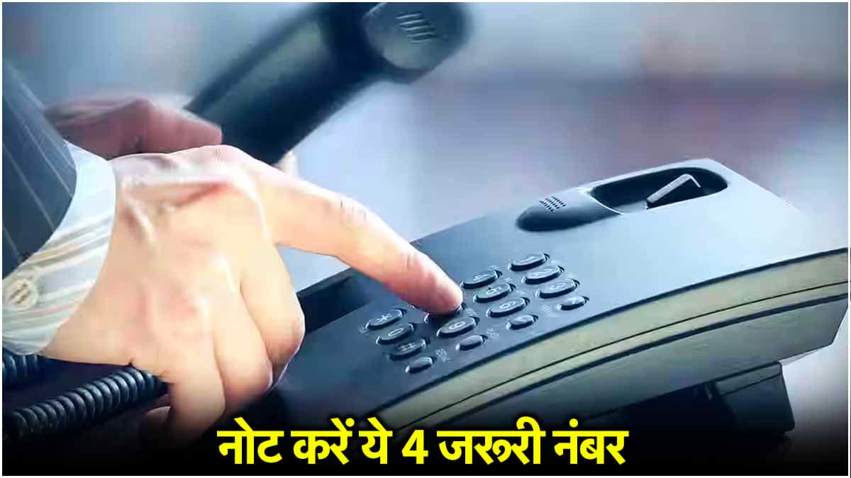 अभी रट लें ये 4 नंबर, इमरजेंसी में आएंगे बेहद काम; कई बड़ी मुसीबतों से मिलेगी निजात