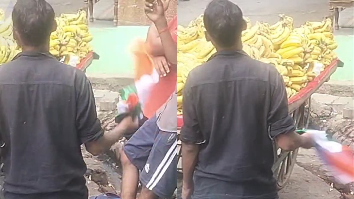 तिरंगे से पसीना पोंछा..फिर बनाने लगा पंखा, औरेया में राष्ट्रध्वज का अपमान, वीडियो हुआ वायरल