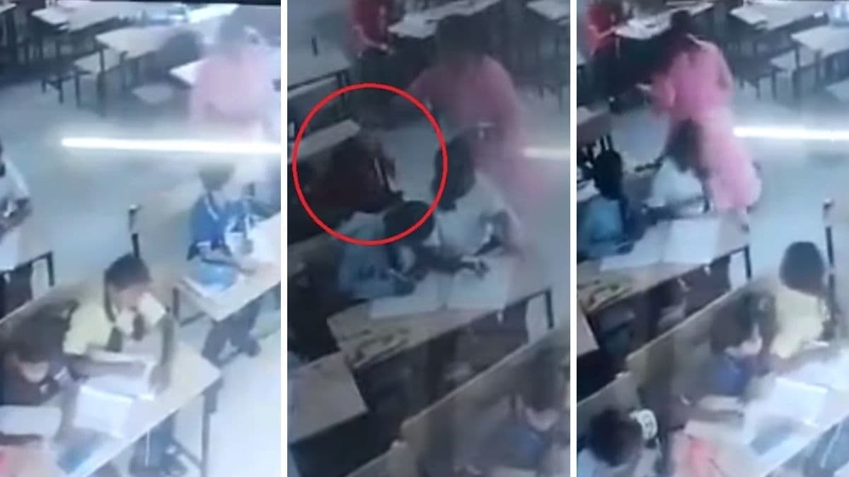 हद है!बच्ची के बाल पकड़कर जमीन पर पटका! शिक्षक की हैवानियत से दर्द से चिल्लाई