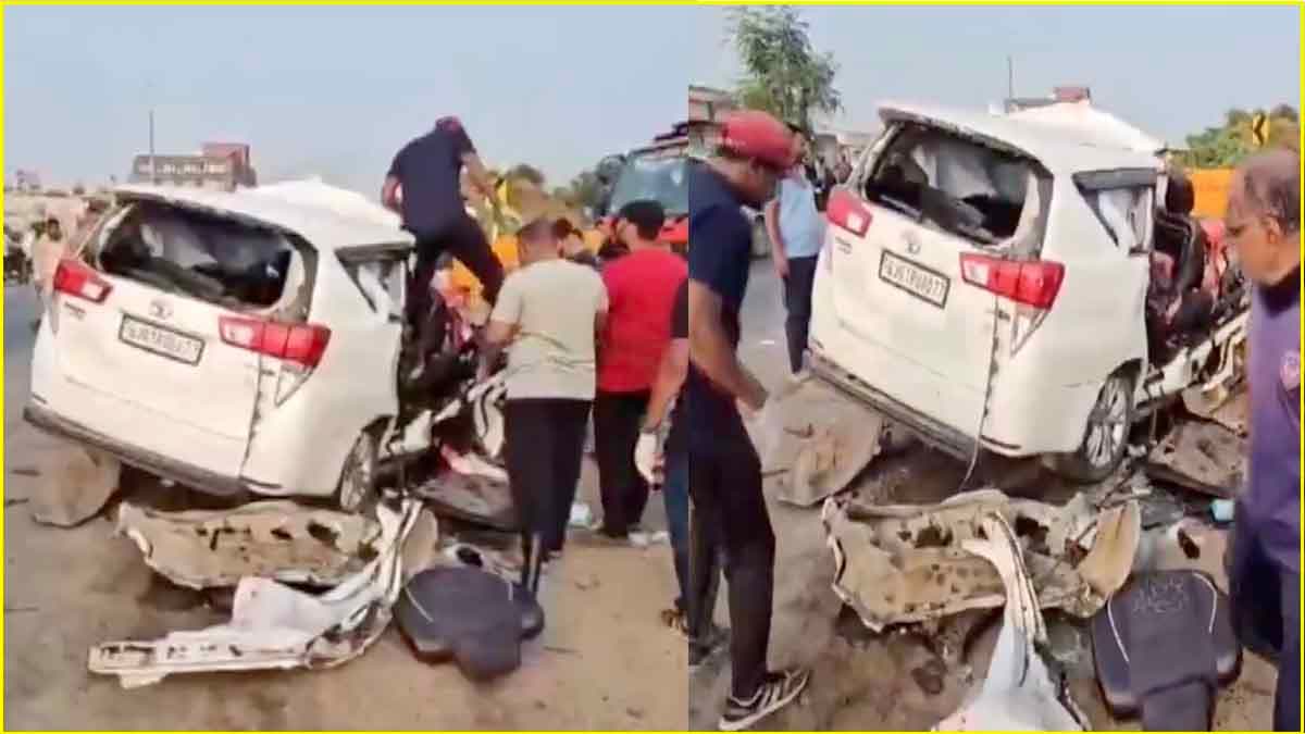 हादसे में 7 लोगों की मौत, ट्रक में भिड़ी कार, श्यामला जी मंदिर से लौट रहा था परिवार