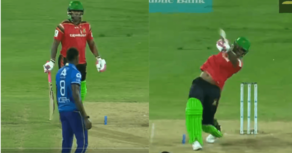 CPL 2024: RCB के इस गेंदबाज को आंख दिखाना पड़ा भारी, हेटमायर ने छक्का जड़ दिया करारा जवाब, देखें वीडियो
