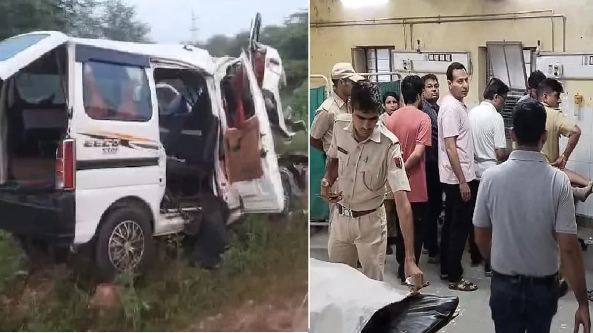 6 श्रद्धालुओं की लाशें देख चीखें निकली; राजस्थान के बूंदी में भीषण सड़क हादसा
