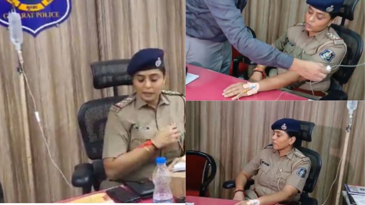 थाने में ड्रिप लगवाते महिला इंस्पेक्टर का वीडियो वायरल! क्या है पूरा मामला?