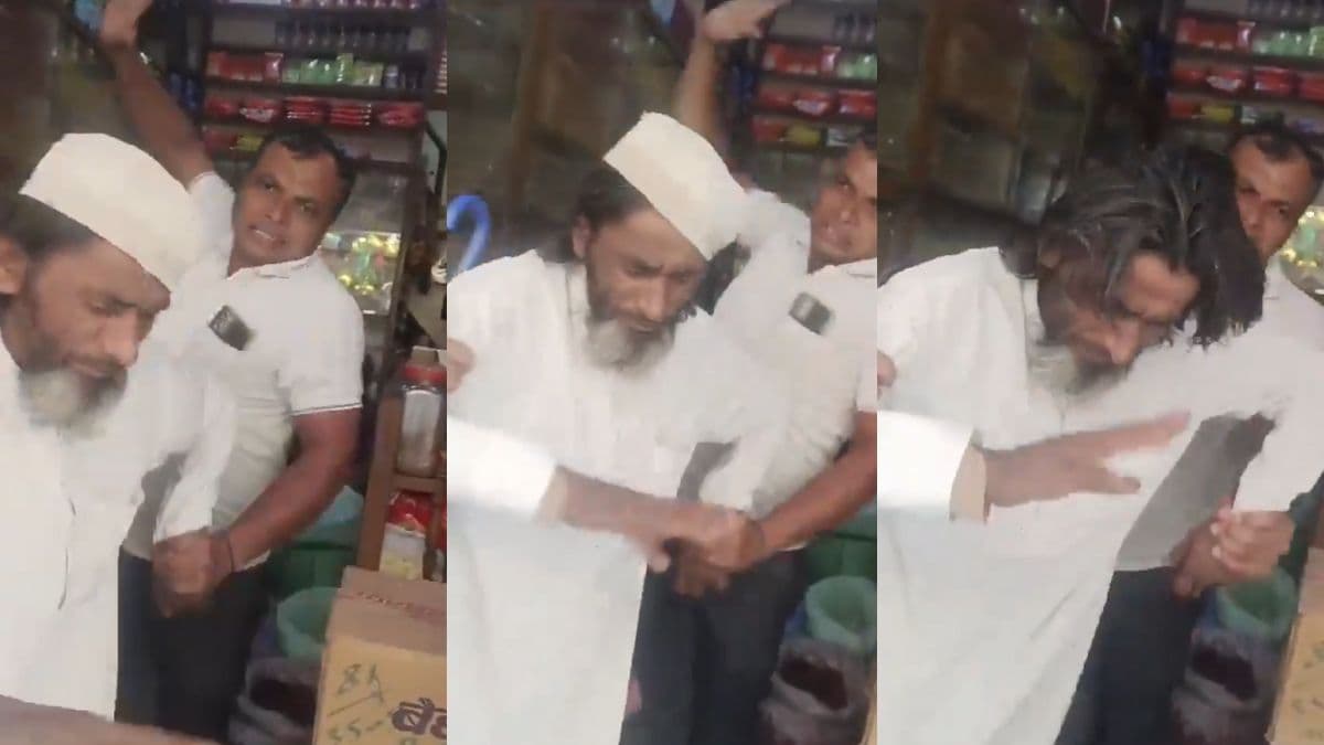 Video: रंगे हाथ पकड़े गए बुजुर्ग को पीटने का वीडियो वायरल, दुकान पर जेब काटने पर धुनाई
