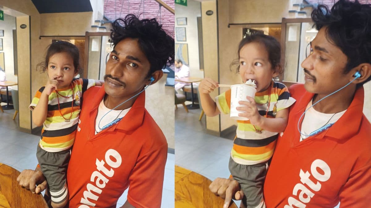 Zomato Delivery Boy की बेटी संग तस्वीर वायरल, स्टारबक्स मैनेजर ने की जमकर तारीफ