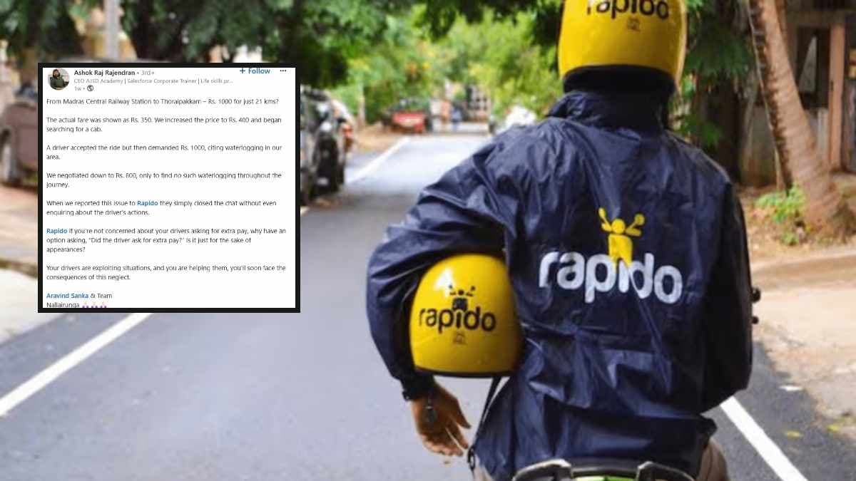 Rapido राइडर ने वसूल लिए 1000 रुपये, एक पोस्ट से हिल गई कंपनी!