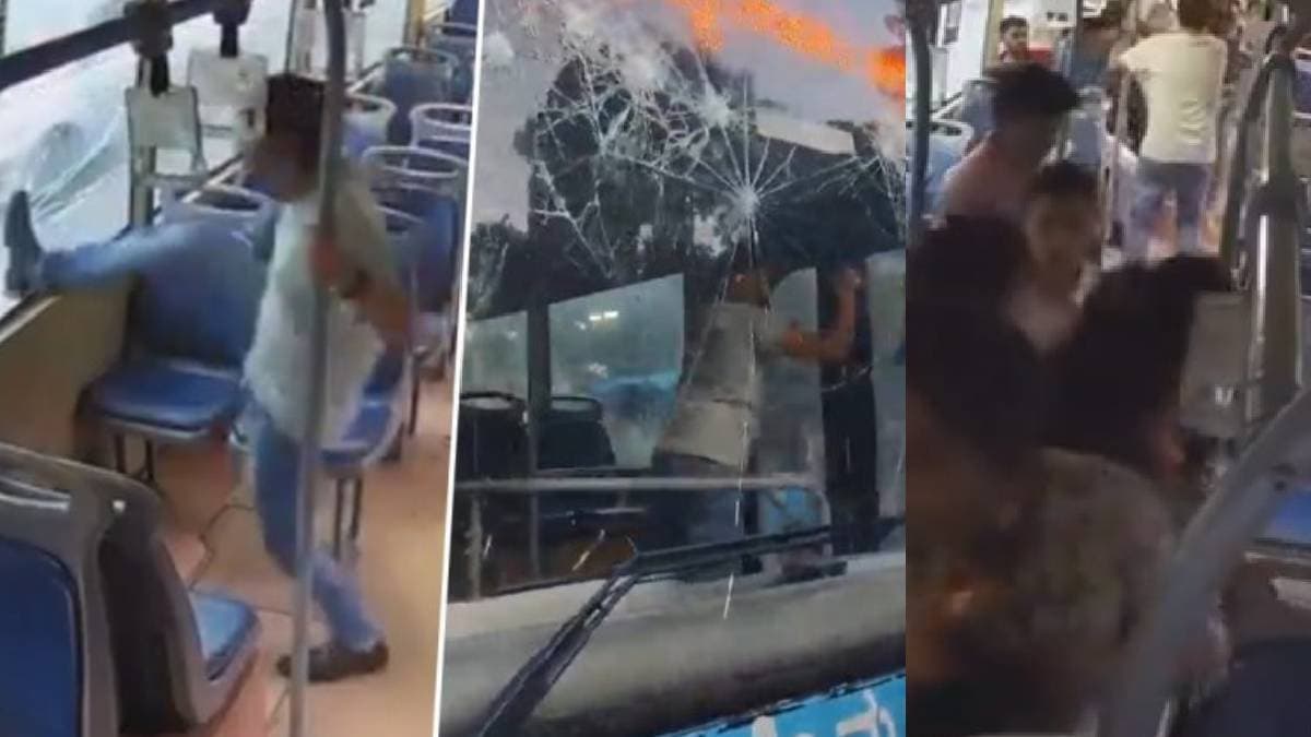 मैनेजर का मर्डर करने निकला, अचानक चलती बस में कंडक्टर को घोंप दिया चाकू; ये थी वजह... वीडियो वायरल