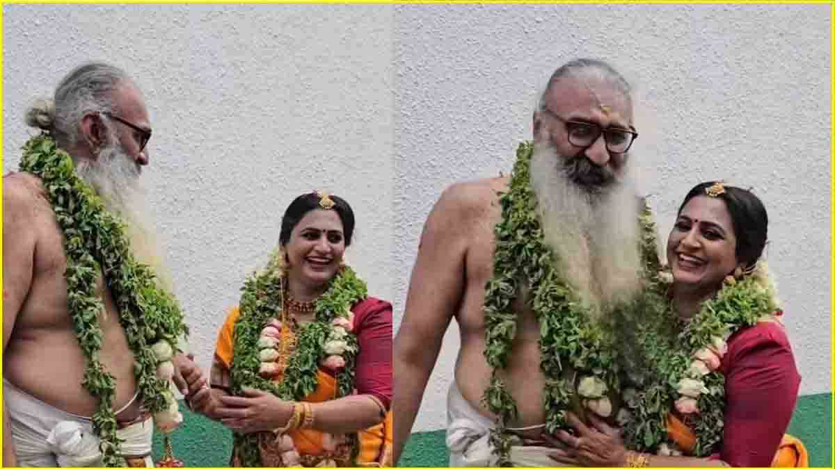 11 साल बड़े बाबा से एक्ट्रेस ने रचाई शादी, मंडप में ही गले लग प्यार करने लगा कपल