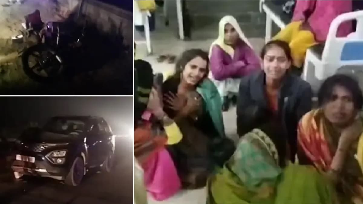 कार ने 5 लोगों को कुचला, 2 की मौत और 3 घायल; साध्वी निरंजन ने अस्पताल पहुंचाकर बचाई जान