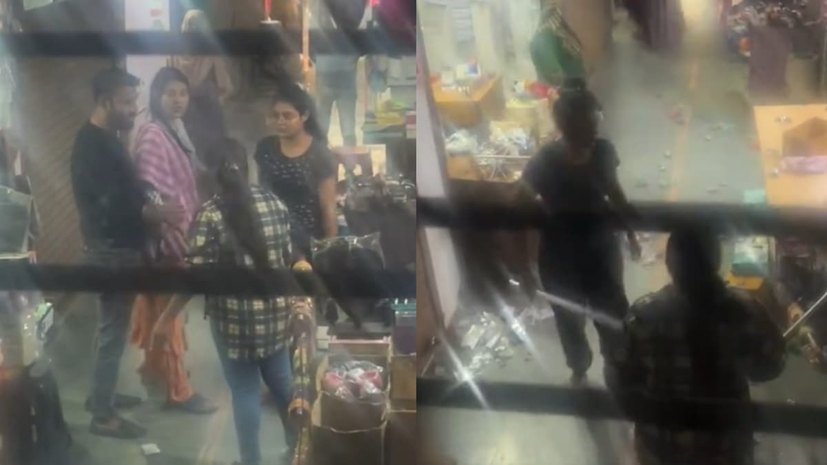 Video : कभी देखी है लड़कियों की ऐसी गुंडई! फिल्मी अंदाज में दुकानदार से मारपीट, सामान भी तोड़ा