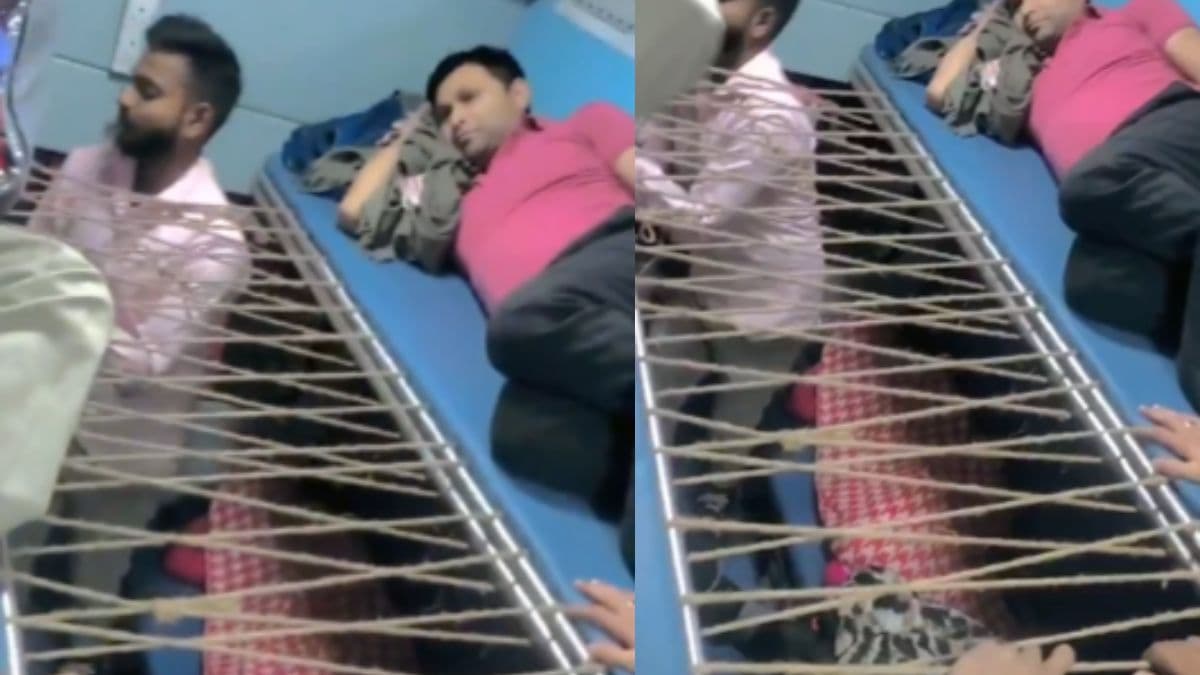 Watch: जगह न मिलने पर पैसेंजर ने बनाई अनोखी सीट, सामने आया वीडियो