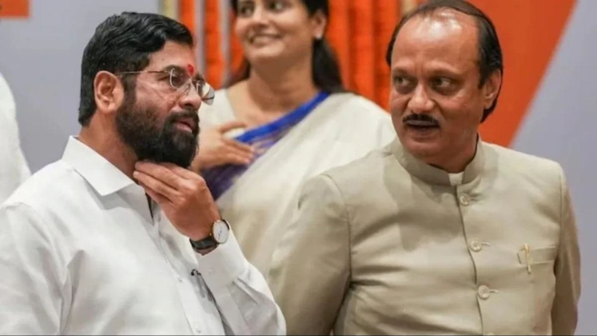 एकनाथ शिंदे अजित पवार