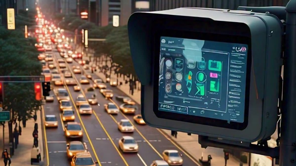 AI camera traffie dekhi