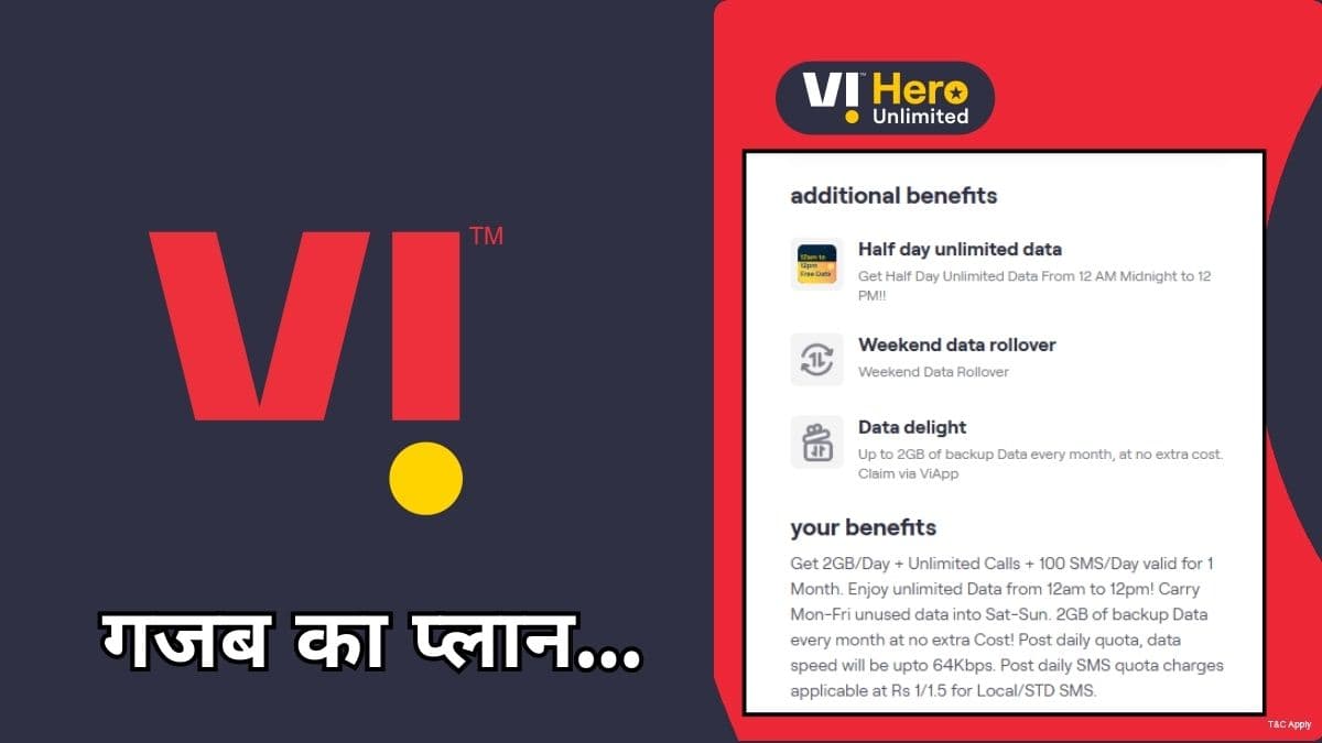 Jio-Airtel को टक्कर देने आया VI का तगड़ा प्लान, सस्ते में मिल रहा भर-भर के डेटा