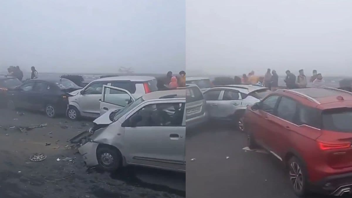 Watch: महाकुंभ भगदड़ के बाद मेरठ हादसे का वीडियो भी आया सामने, एक साथ टकराए 30 वाहन