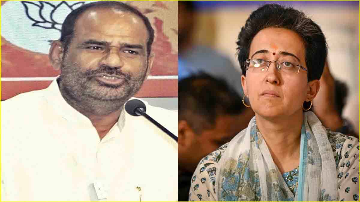 रमेश बिधूड़ी की CM आतिशी पर फिर फिसली जुबान, कहा- 'सड़कों पर घूमती हिरनी'