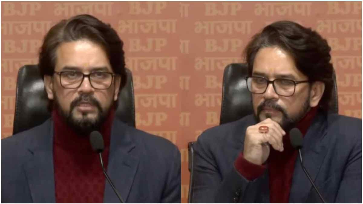 'दिल्ली में पाठशाला की जगह मधुशाला बनाई'; AAP के खिलाफ BJP सांसद अनुराग ठाकुर की प्रेस कॉन्फ्रेंस