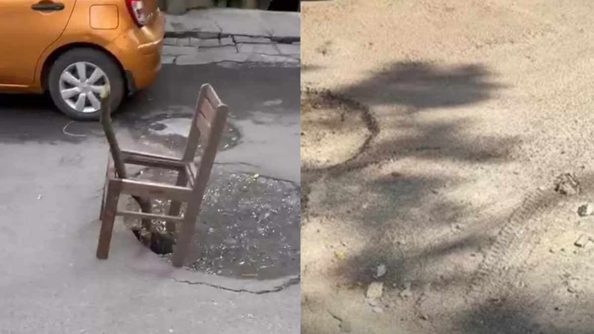 नहीं ठीक हो रहा था टूटा सिंकहोल, एक टूटी कुर्सी ने अधिकारियों की उड़ाई नींद