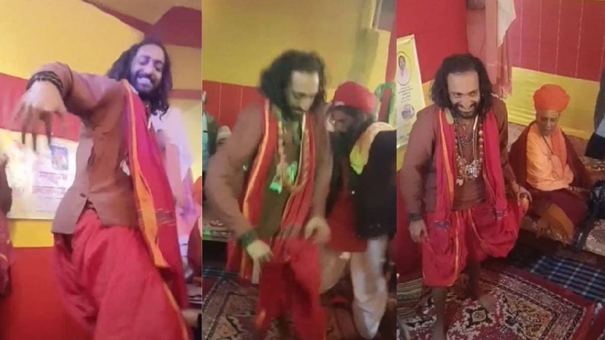 Maha Kumbh में IITian Baba का डांस वायरल, भोले के भजन पर लगाए ठुमके