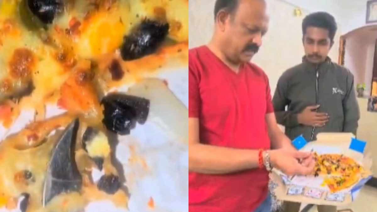 ओह भाई अब क्या करें! डोमिनोज के पिज्जा में निकल आया चाकू; उड़े कर्मचारियों के होश