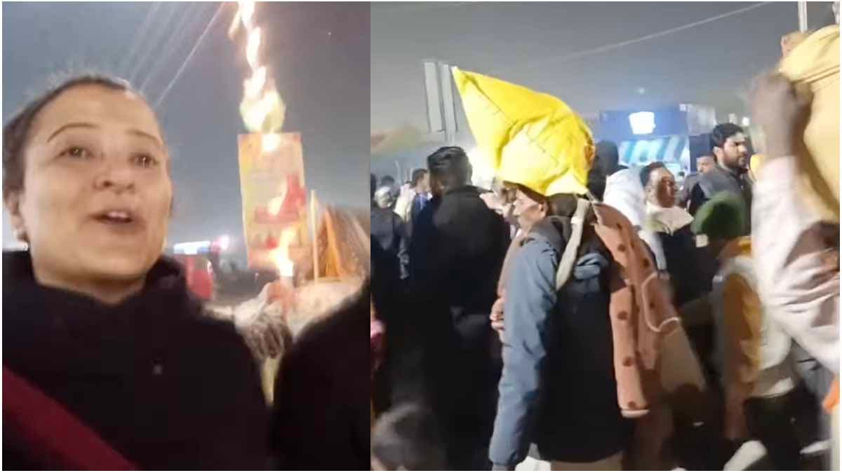 mahakumbh 2025 smita singh share video from prayagraj showing crowd situation