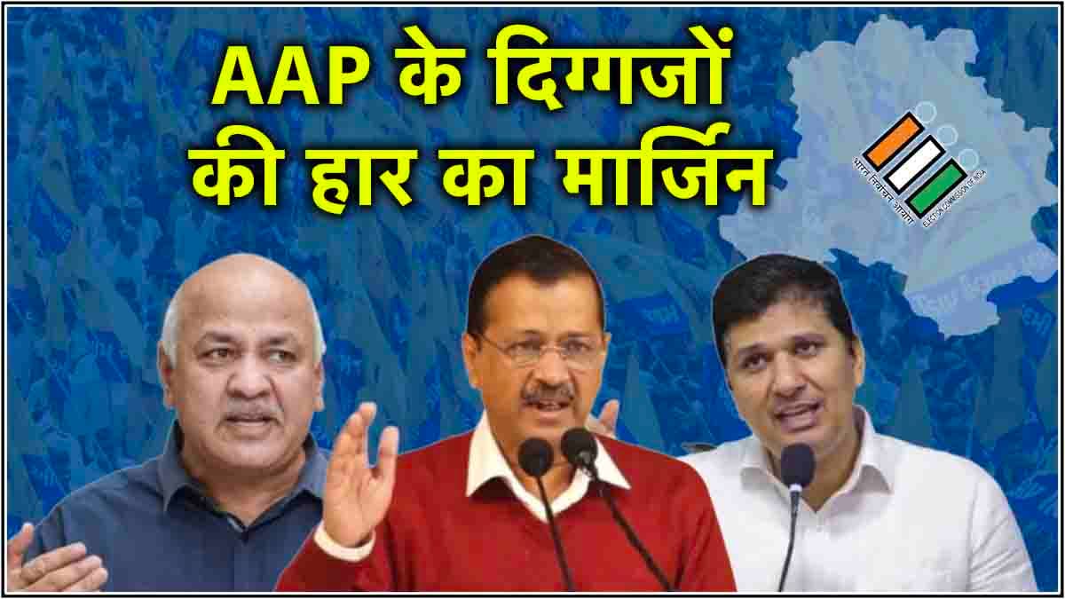 Delhi Election Results: दिल्ली की वो 5 सीटें, जहां AAP के दिग्गज नेता BJP से मामूली अंतर से हारे