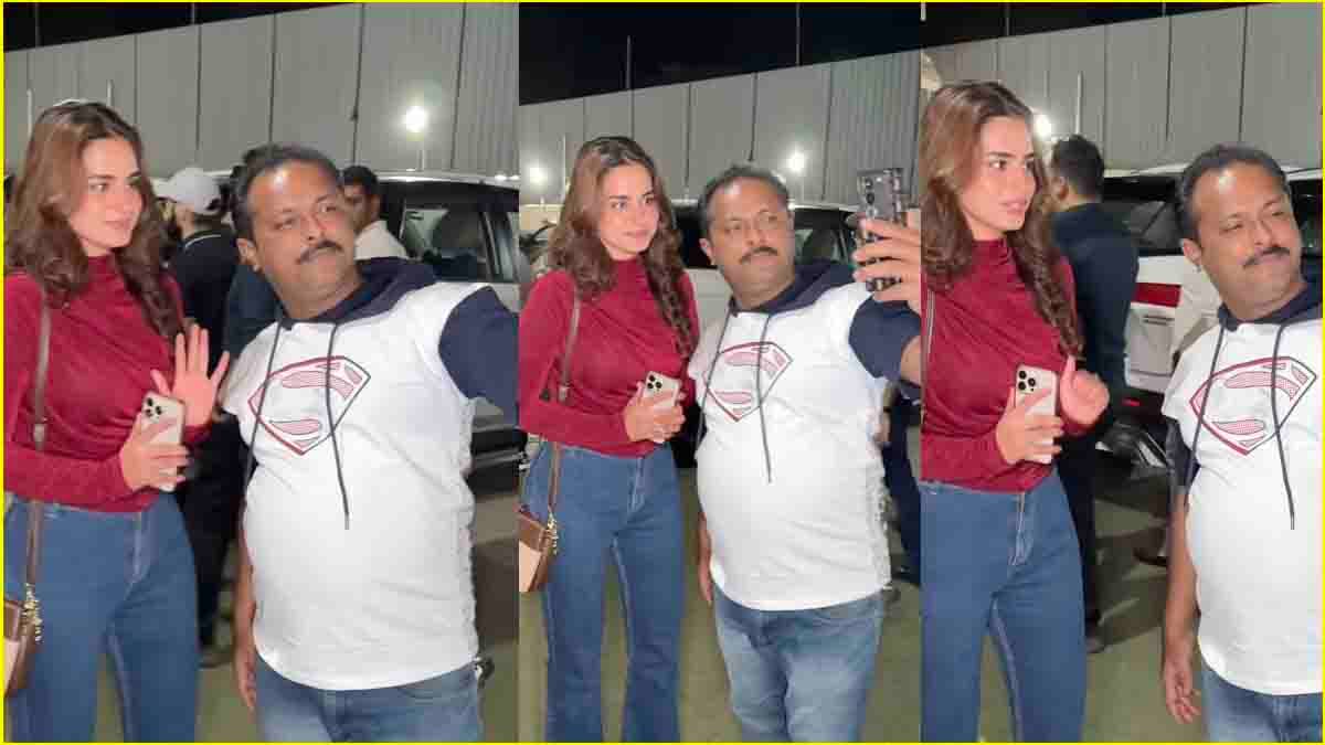 Ayesha Khan फैन की हरकत से हुईं 'अनकंफरटेबल', एक्ट्रेस के करीब जाता दिखा शख्स
