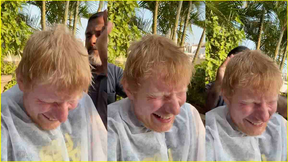 Ed Sheeran की इंडिया आते ही क्या हुई हालत? सिर पर हो रही मुक्कों की बौछार