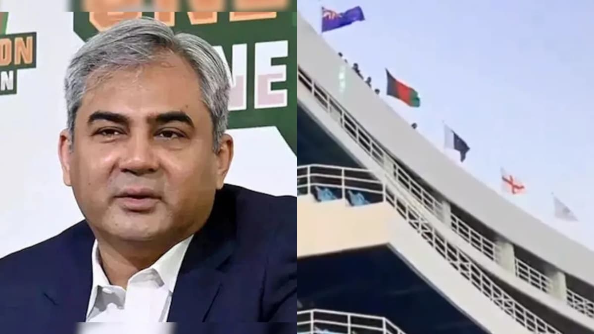 Champions Trophy 2025: पाकिस्तान की घटिया हरकत, गद्दाफी स्टेडियम में नहीं फहराया भारत का झंडा, VIDEO वायरल
