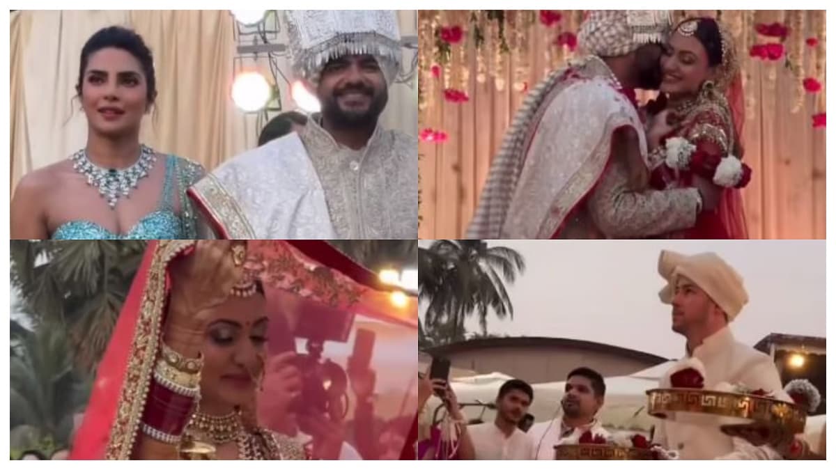 रोमांटिक वरमाला, धमाकेदार बारात, Nita Ambani-Nick Jonas ने जमाया रंग... Priyanka Chopra के भाई की शादी से वायरल हुए वीडियोज