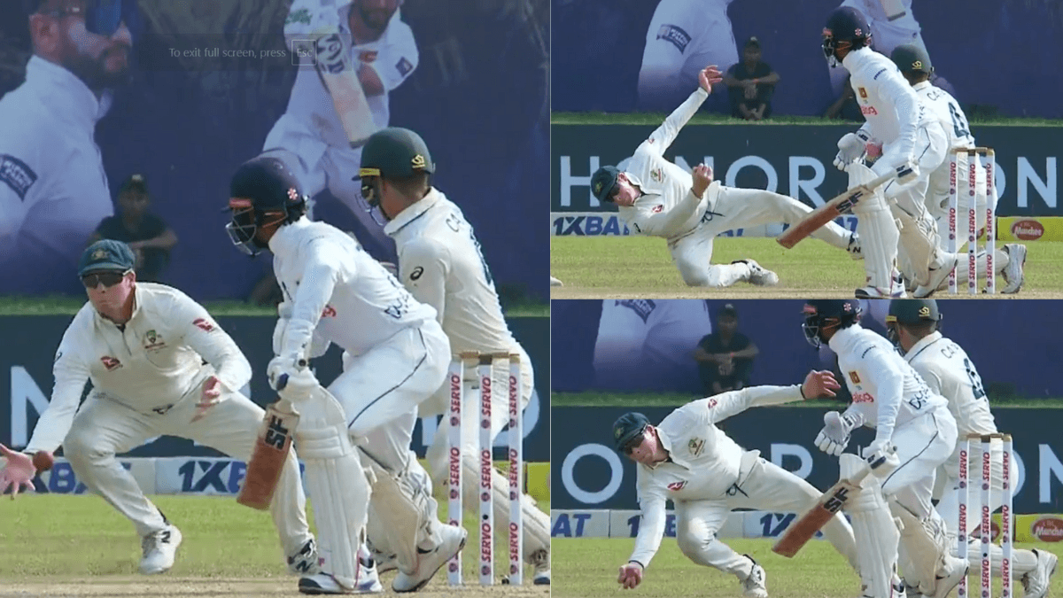 SL vs AUS: स्टीव स्मिथ का हैरतअंगेज कैच, 'भौचक्का' रह गया श्रीलंकाई कप्तान, वायरल हुआ वीडियो