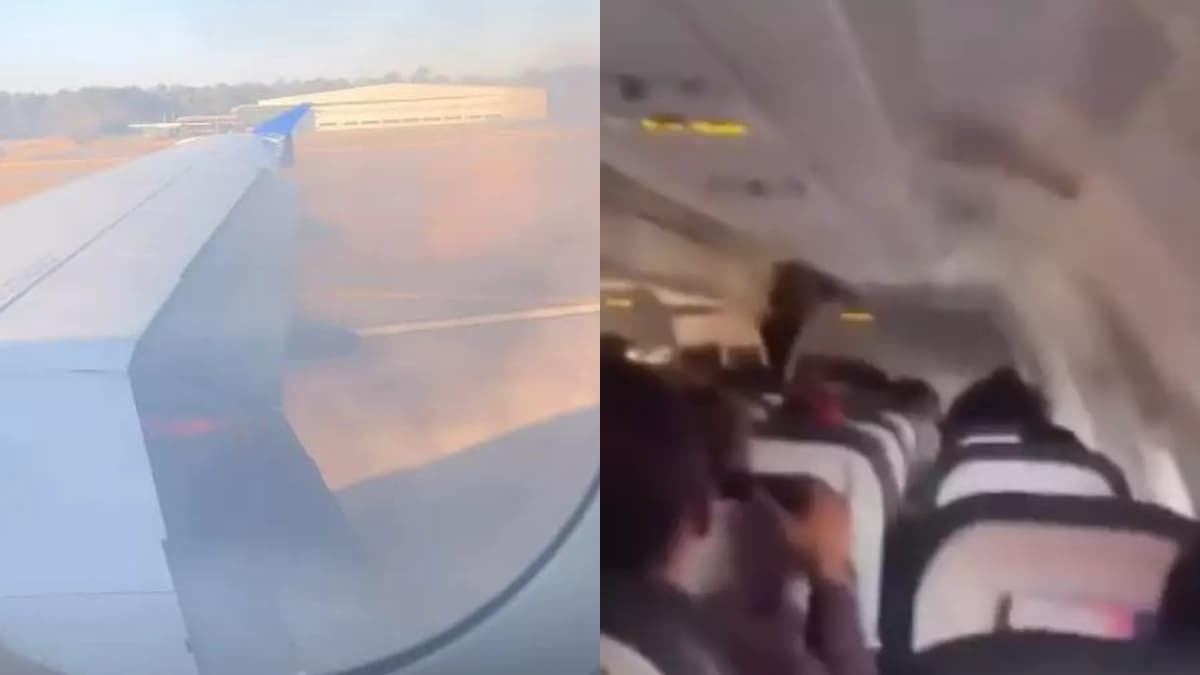 US Airlines Caught Fire