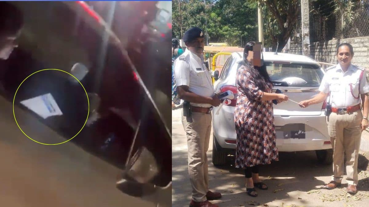Viral Video: ड्राइविंग के दौरान कर रही थी ये काम; ट्रैफिक पुलिस ने ठिकाने लगाई अक्ल