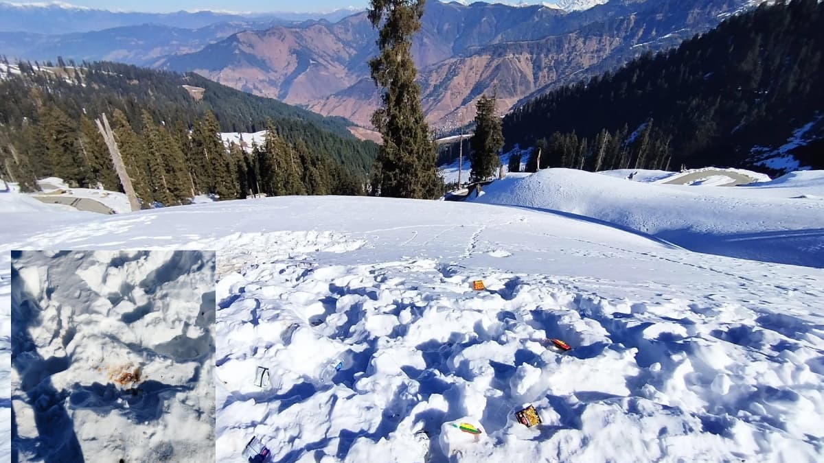 9000 फीट पर बिछी बर्फ की चादर, लोगों ने फेंके गुटखा और नमकीन के खाली पैकेट, reddit पर पोस्ट वायरल