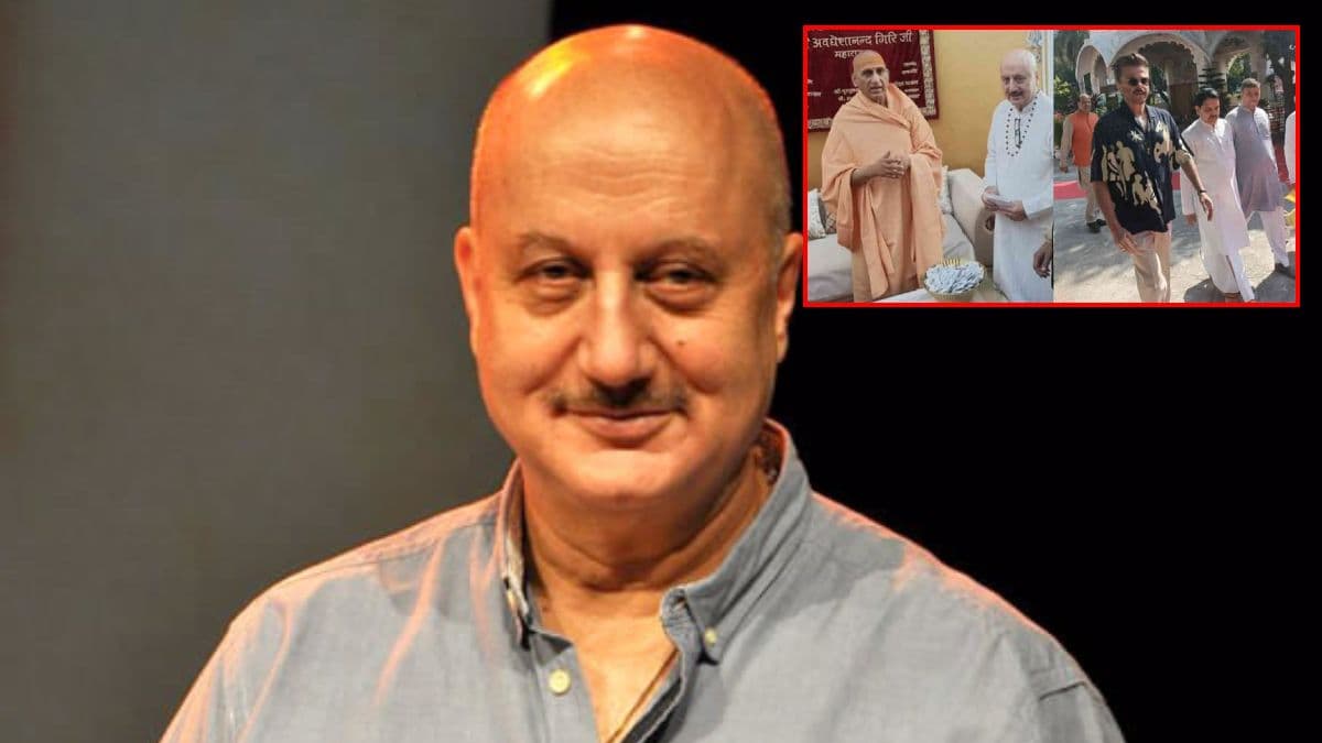बर्थडे पर अनिल कपूर संग हरिद्वार पहुंचे अनुपम खेर, जूना अखाड़े के आचार्य से लिया आशीर्वाद