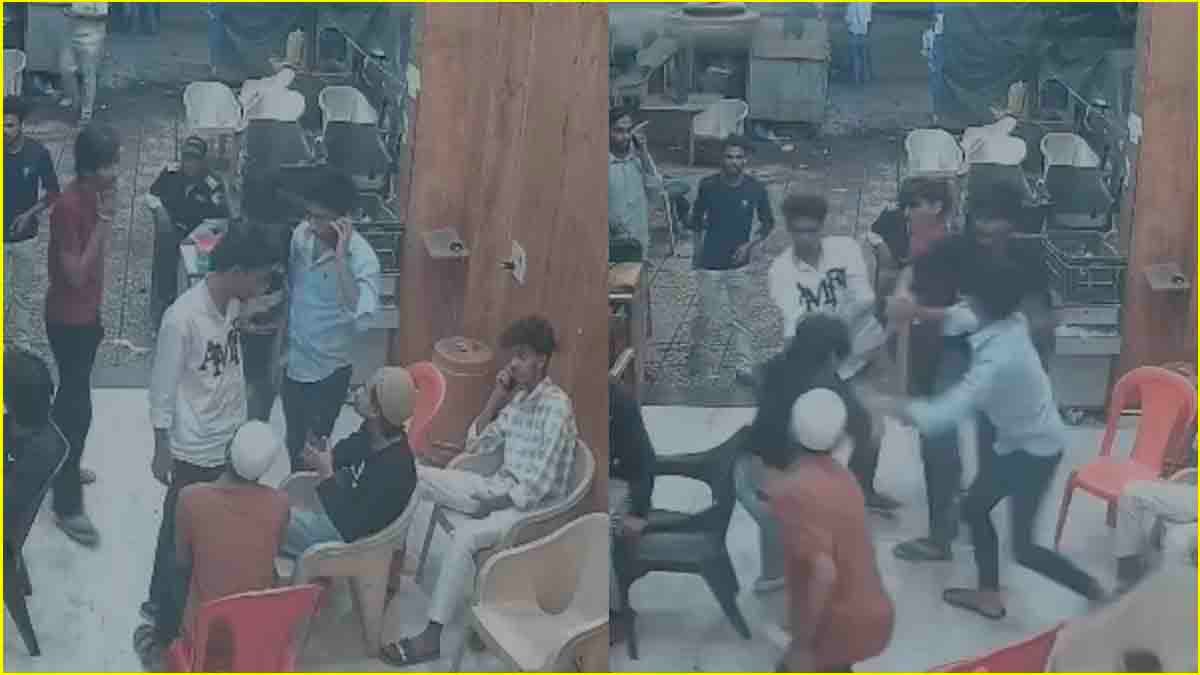Watch: देखते ही देखते आपस में भिड़ गए लड़के, CCTV फुटेज आया सामने, भिवंडी का मामला