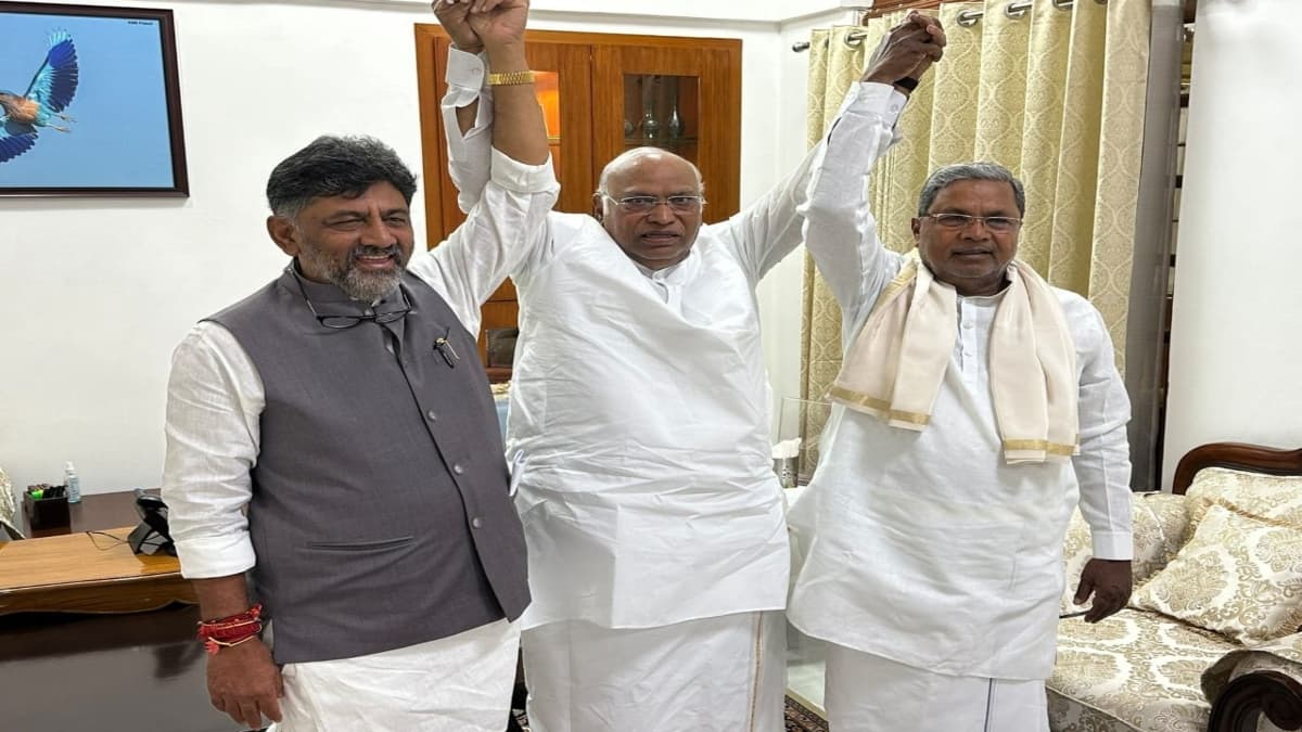 Video: मल्लिकार्जुन खड़गे ने सिद्धारमैया और DK को दी नसीहत, जानें क्या बोले?