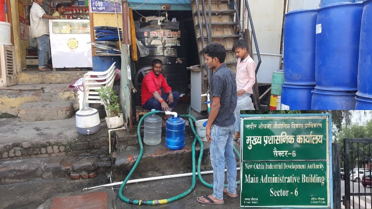 नोएडा अथॉरिटी के पड़ोस में 100000 लोग पानी खरीदकर पीने को मजबूर, जिम्मेदारों ने हाथ किए खड़े