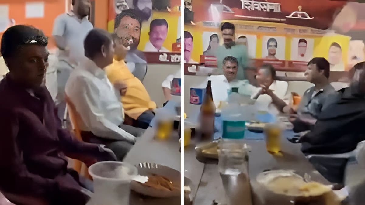 शिवसेना शिंदे गुट के ऑफिस में शराब पार्टी का Video वायरल, उद्धव के नेता बोले- 'बेशर्मी की हद'