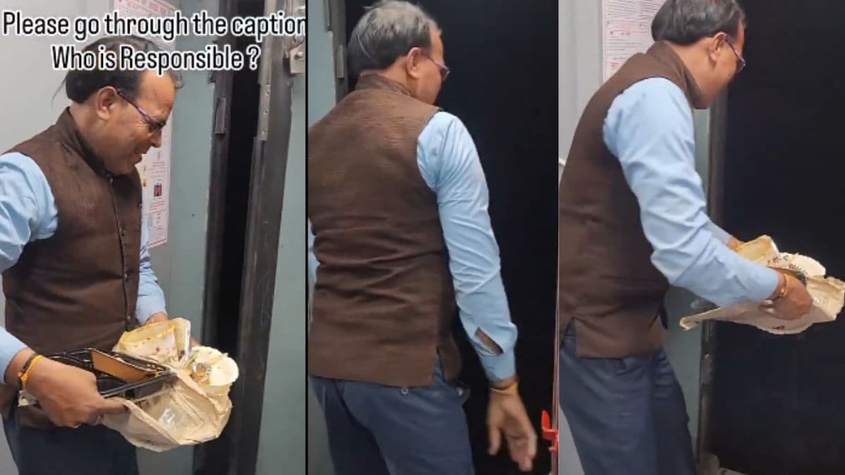 Watch: कूड़ा फेंकना IRCTC कर्मचारी को पड़ा भारी, रेलवे ने लिया 'तगड़ा' एक्शन