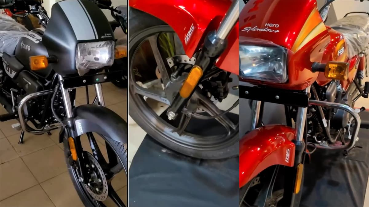 अब डिस्क ब्रेक में आएगी Hero Splendor Plus, टेस्टिंग के दौरान आई नजर